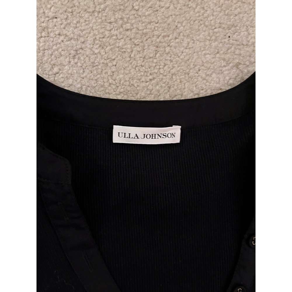 Ulla Johnson Women's‎ Amiri Black Puff Sleeve Tiered Ruffle Mini Dress- Size S - Picture 7 of 12